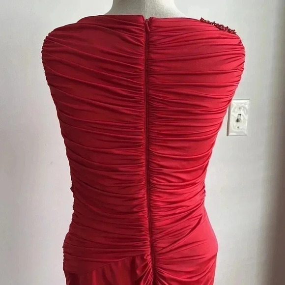 TADASHI SHOJI red gown/ formal dress size small - Picture 6 of 8